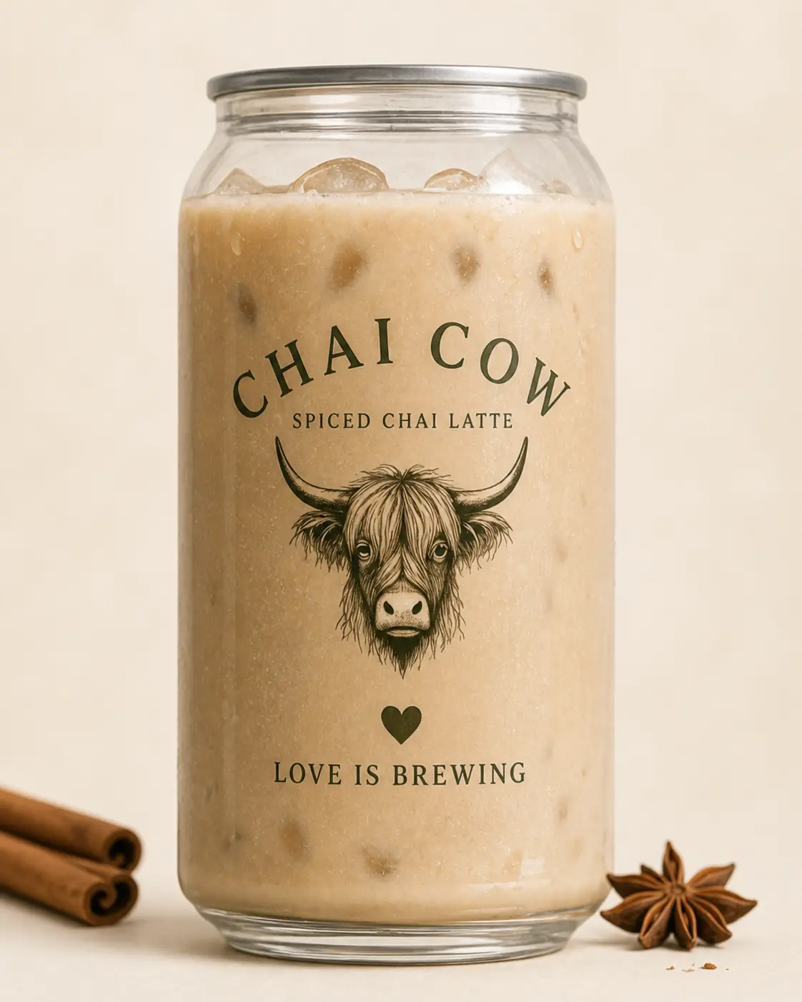 Chai Cow spiced chai latte can