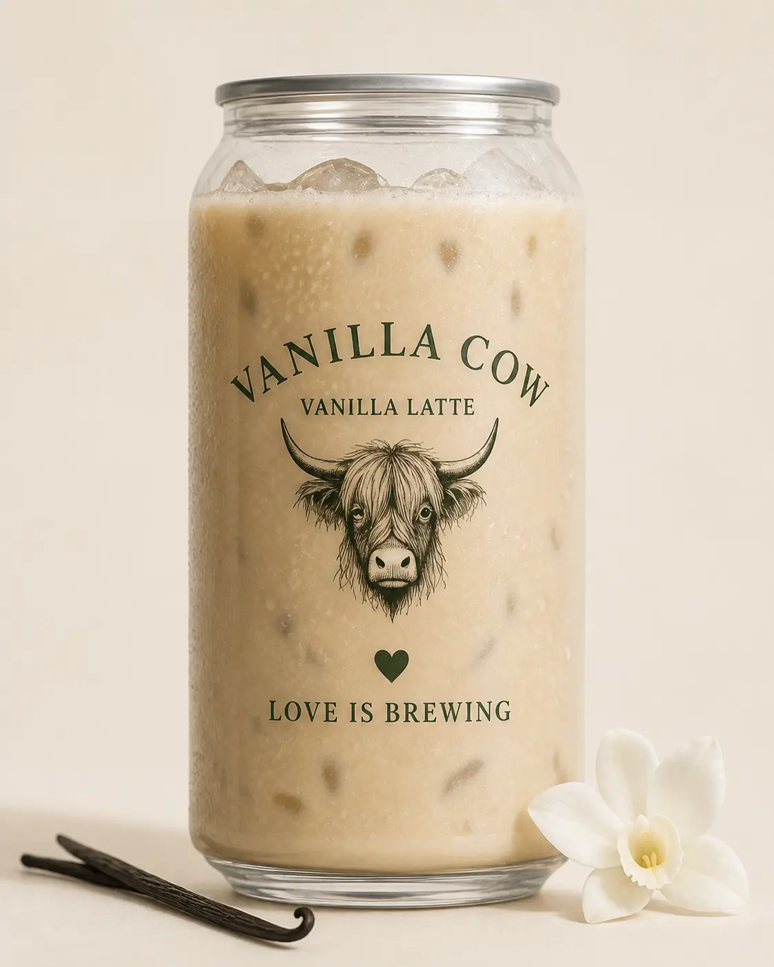 Vanilla Cow vanilla latte can